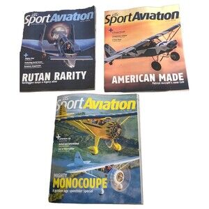 EAA Sport Aviation Magazines Aircraft Airplanes  March-April 2023 Lot Of 3